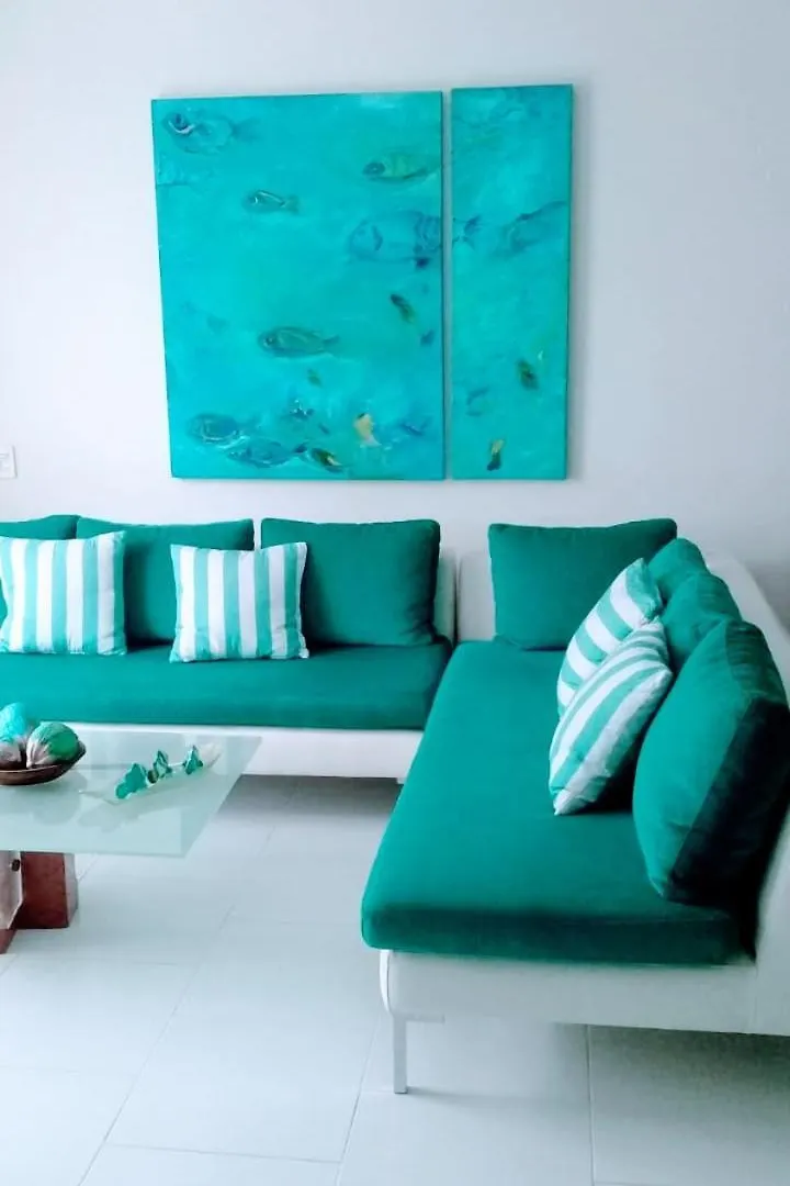 Apartamento Con Excelente Vista Al Mar Dos Alcobas Los Morros Cartagena